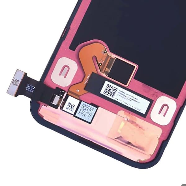 LCD-skærm - Google - Pixel 9 - 6,6 tommer - Original - Sort Svart