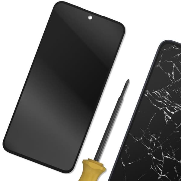 Erstatnings LCD TFT og Touchskærm til Galaxy A35 Sort Svart