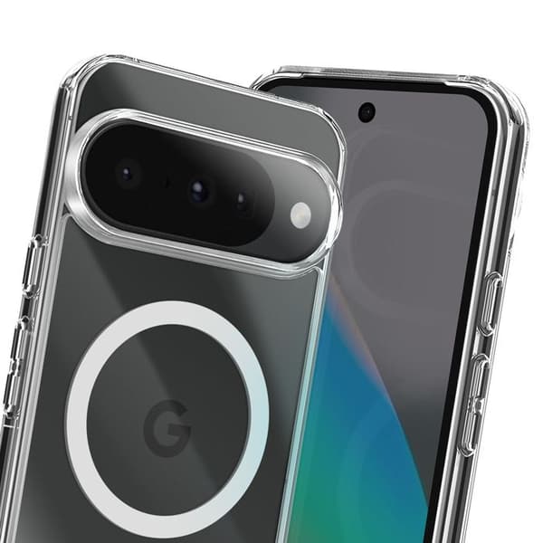 Coque Pixelsnap för Google Pixel 10 och 10 Pro Kompatibla tillbehör MagSafe Transparent Vit