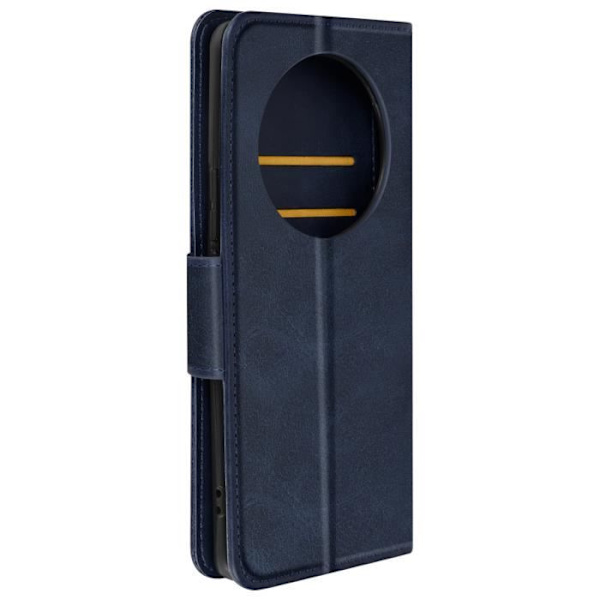 Fodral för Honor Magic 6 Lite 5G Flip Wallet Support handledsrem midnattsblå