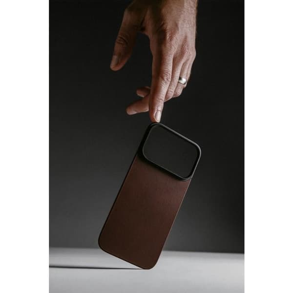 Læderetui - NOMAD - iPhone 17 Pro Max - Rustik Brun - Ultra-tynd - MagSafe-kompatibel Rustik brun