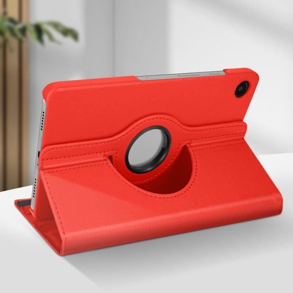 Foliokotelo - Samsung - Galaxy Tab A9 Plus - Punainen - 360° kierto - Täysi suoja Röd