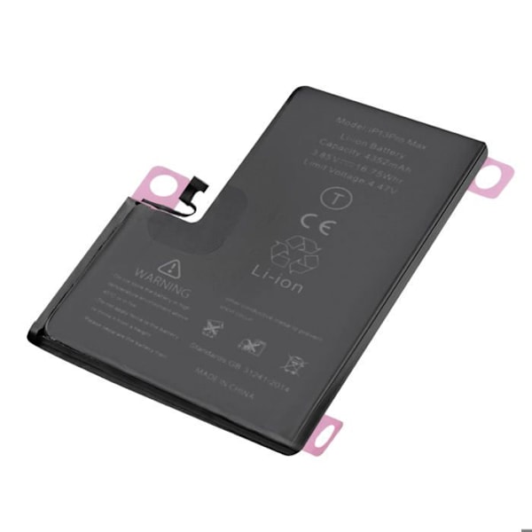 Sisäinen akku iPhone 13 Pro Max 4352mAh 100% yhteensopiva Korvaa A2653 Svart