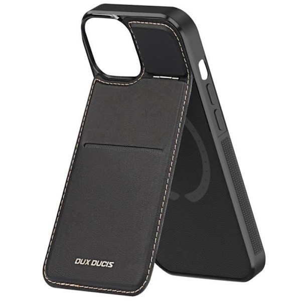 MagSafe etui til iPhone 15 Plus - DUX DUCIS - Rafi Sort - Anti-RFID kort opbevaring Svart
