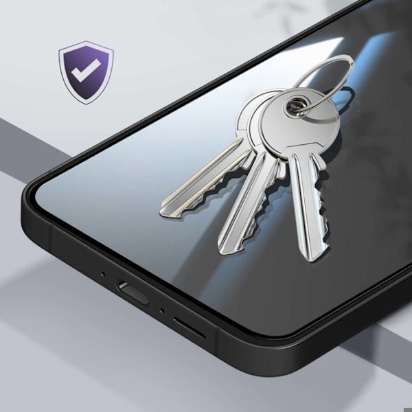 Hærdet Glas til Galaxy S25 Hårdhed 9H Kradsikker Total Dækning Akashi Sort Svart