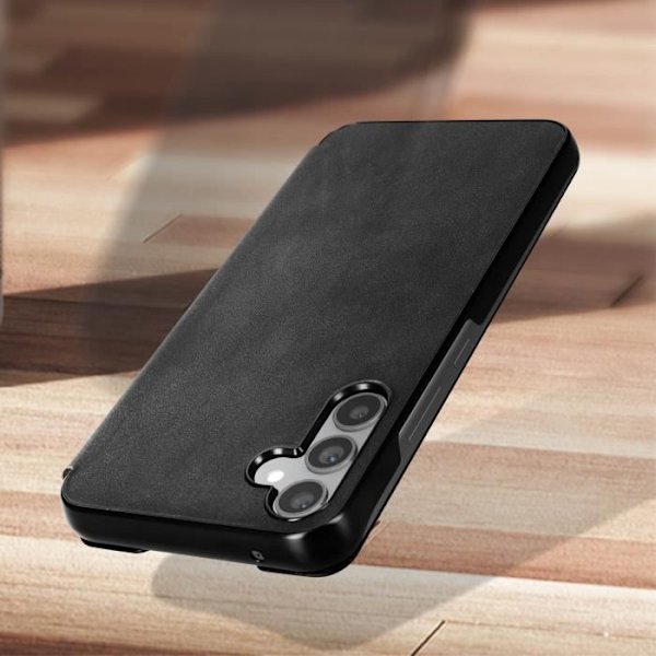Samsung A14 Case korttikotelo Flip Lompakko Suunniteltu Samsung Mustalle Svart