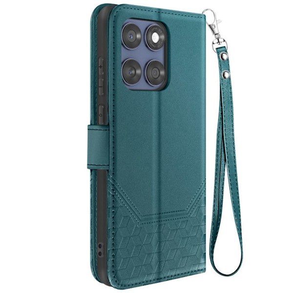 Motorola Edge 60 Fusion ja Edge 60 Lompakko 3D Kuvio Sininen Ankka Blå