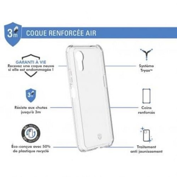 Fodral för Galaxy X Cover 7 Förstärkt Tryax System 3D-insatser och Air Cushion Force Fodral Transparent Transparent