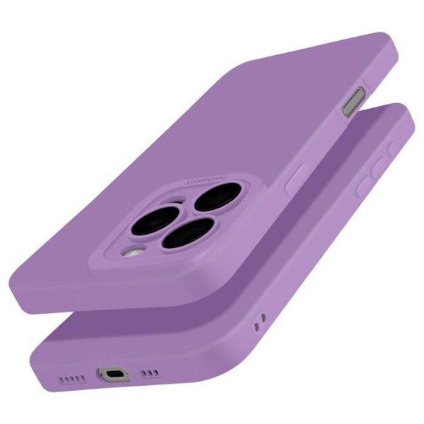 Coque til iPhone 16 Pro Silikone Glat Kamera Beskyttet Lilla Lila