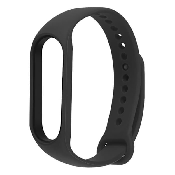 AVIZAR armbånd til Xiaomi Mi Band 5/6/7 i vandtæt sort silikone Svart