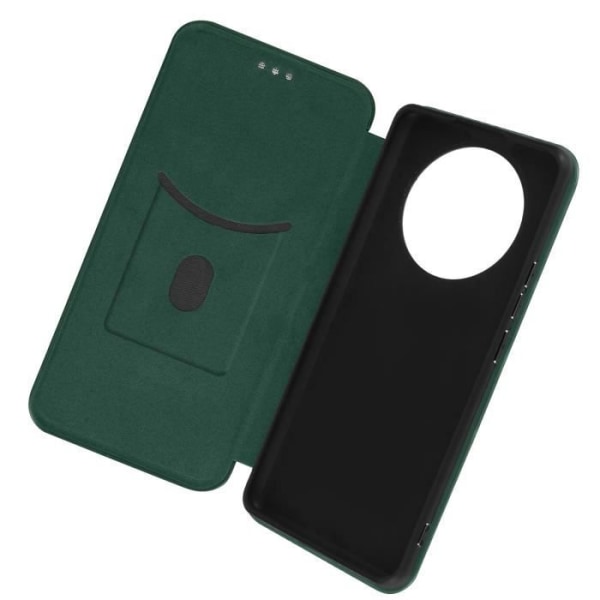 Etui til Realme 11 Pro Plus og 11 Pro Carbon Wallet Stand Dark Green Grön