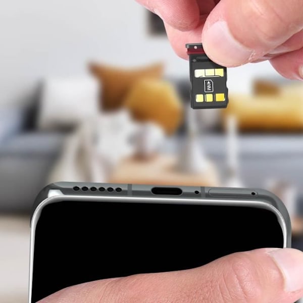 SIM-kort skuffe - Huawei - P40/P40 Pro - Sort - Nano SIM - Nano Memory Svart