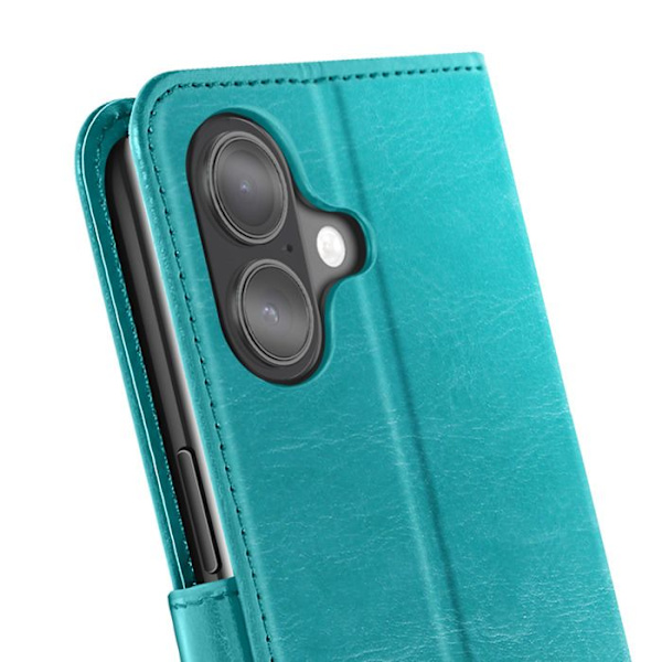 Plånboksfodral - MAYAXESS - iPhone 17 - Blågrön - Ställfunktion Blå