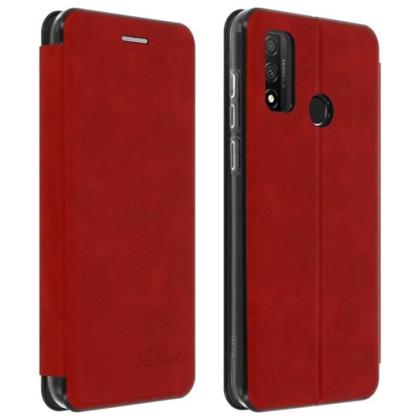 Kotelo - Huawei - P Smart 2020 - Nahka - Punainen - Video tuki Röd