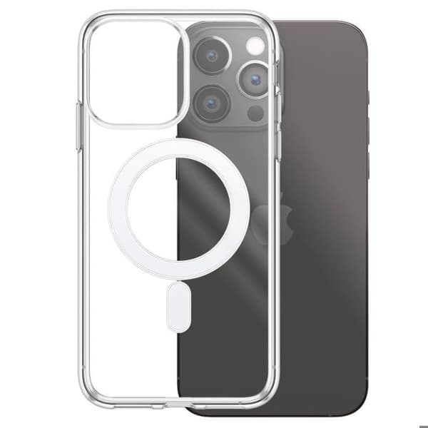 MagSafe-cover til iPhone 14 Pro Essential Design med Forstærkede Hjørner Zanaé Transparent Vit