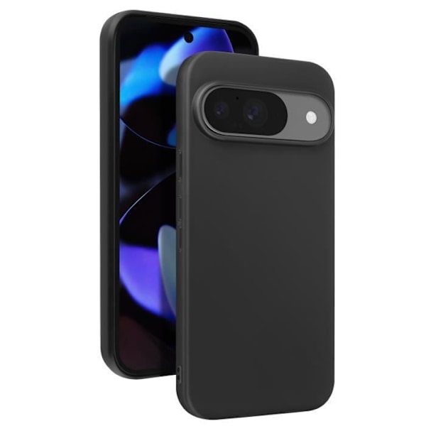 Coque - MAYAXESS - Google Pixel 9 och 9 Pro - Mjukt Silikon - Stötskydd - Elegant Svart