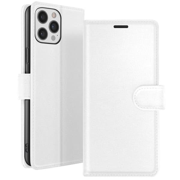 Fodral Plånbok för iPhone 12 Pro Max med Stöd och Magnetflik Zanaé Vit Vit