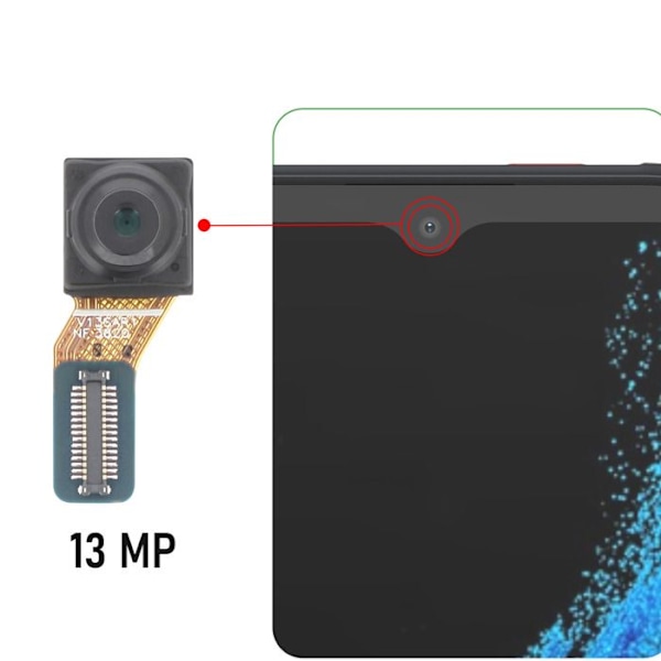 Etukamera Xcover 6 Pro 13MP Selfie-anturi Samsung Musta