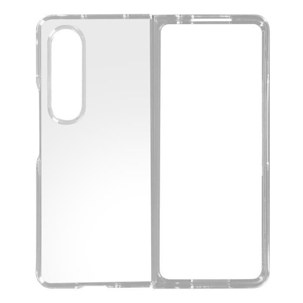 AVIZAR Suojakuori Samsung Galaxy Z Fold 4 5G:lle läpinäkyvää kovaa polykarbonaattia Transparent
