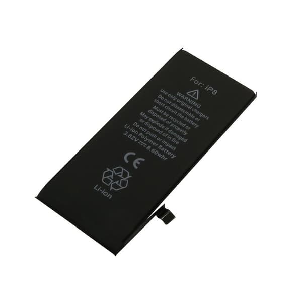 Erstatningsbatteri - AVIZAR - iPhone 8 - Li-Polymer 2250mAh - 3,82V - Sort Svart