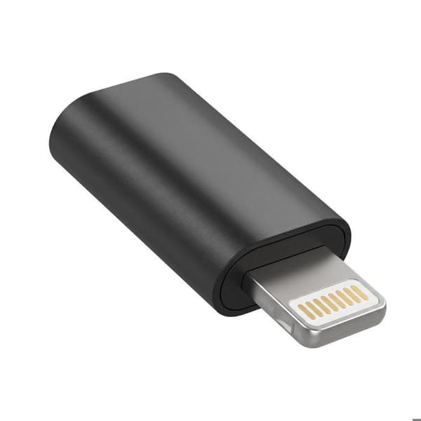 USB-C till Lightning-adapter för iPhone och iPad Blue Star Svart