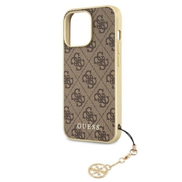 Mobilcover - Guess - 4G Charms - iPhone 13 Pro - Brun - Stødbeskyttelse kastanj
