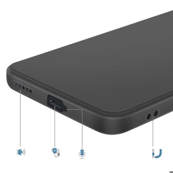 Cover til Honor Magic 8 Lite Mat Finish i Blødt Silikone Sort Svart