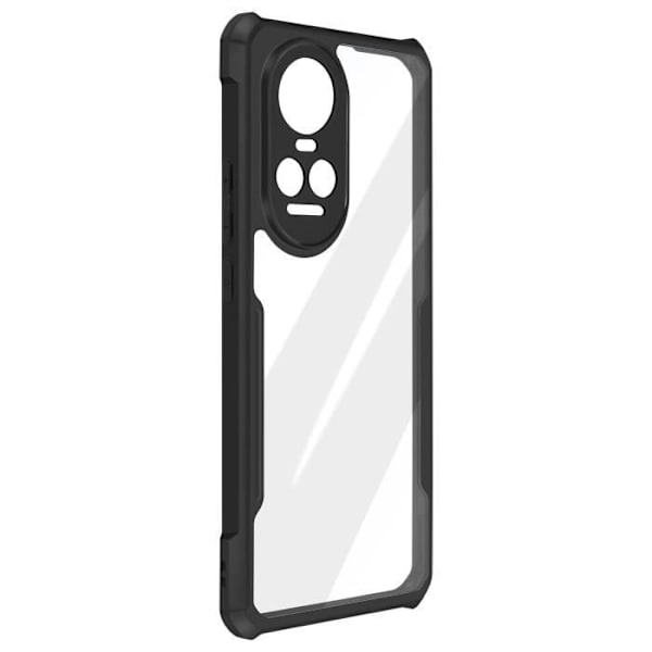 Taske til Oppo Reno 10 og 10 Pro Rigid Corners Bumpers Transparent Black Outline