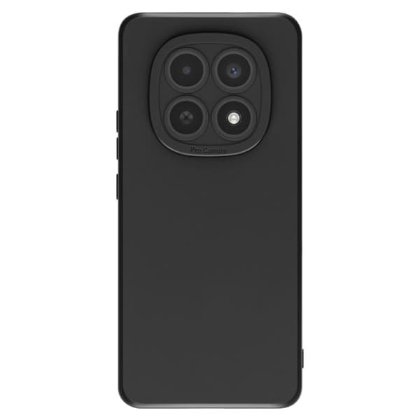 Silicone Cover til Redmi Note 15 med Forstærkning til Kamera Blok Sort Svart