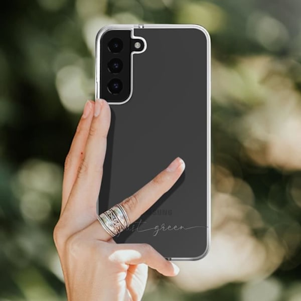 Etui til Samsung Galaxy S22 Plus - JUST GREEN - Genanvendeligt - Gennemsigtig Transparent