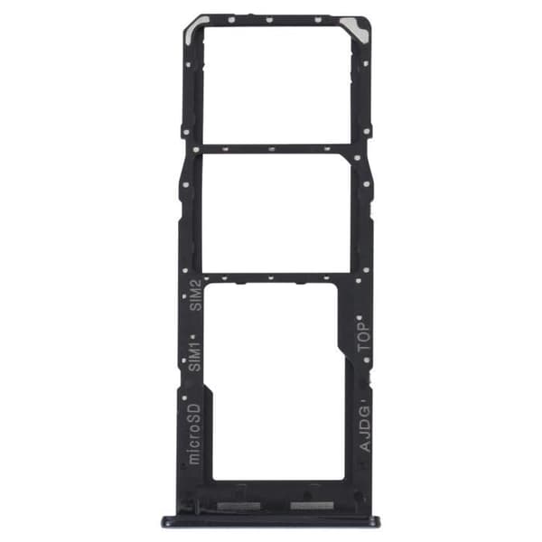 Erstatnings SIM-kort skuffe - Samsung Galaxy A04s - Sort - Dual Nano SIM + Micro-SD Svart
