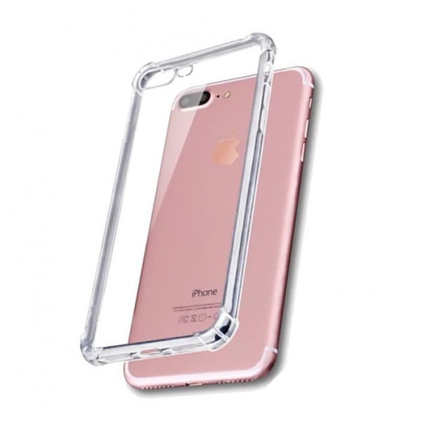Jaym - Gennemsigtigt forstærket etui, der er kompatibelt med Apple iPhone 7/8