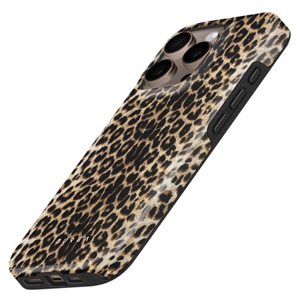 Coque MagSafe til iPhone 16 Pro Max Elegant Player Burga Mønster Brun kastanj