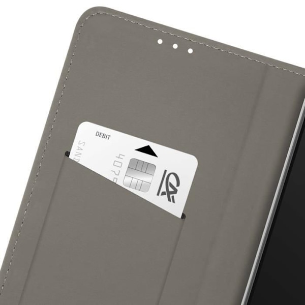 Etui för Motorola Edge 50 Fusion - AVIZAR - Röd - Semihård - Veganläder - Magnetiskt lock Röd