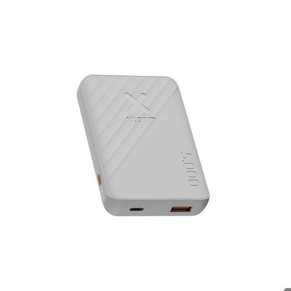 5000mAh Ulkoinen Akka USB-C ja USB-A 12W Go2 Xtorm Sarja Valkoinen Vit