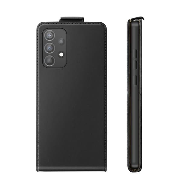 Pystysuora Lompakko Kotelo Galaxy A52 / A52s Korttipaikalla Musta Svart