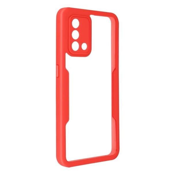 Coque - ADVISE - Oppo A74 - Plexiglas - Polymer - 360° beskyttelse Röd