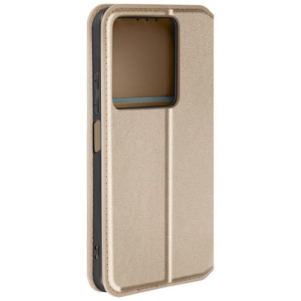 Fodral till Xiaomi Redmi Note 13 5G - AVIZAR - Korthållare Videostöd - Gul - Halvstyv - Syntet Gul