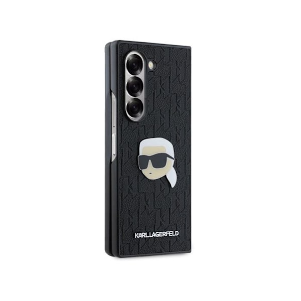 Beskyttelsescover til Galaxy Z Fold 6 Saffiano Monogram Karl Head Karl Lagerfeld Sort Svart