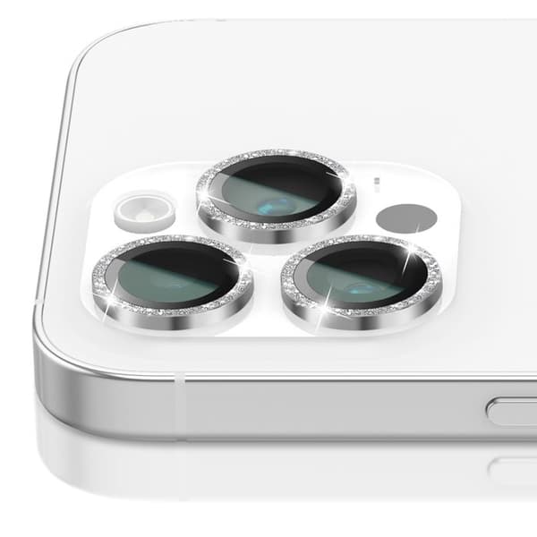 Skyddskamera för iPhone 14 Pro / 14 Pro Max i härdat glas och aluminium Zanaé Silver Grå