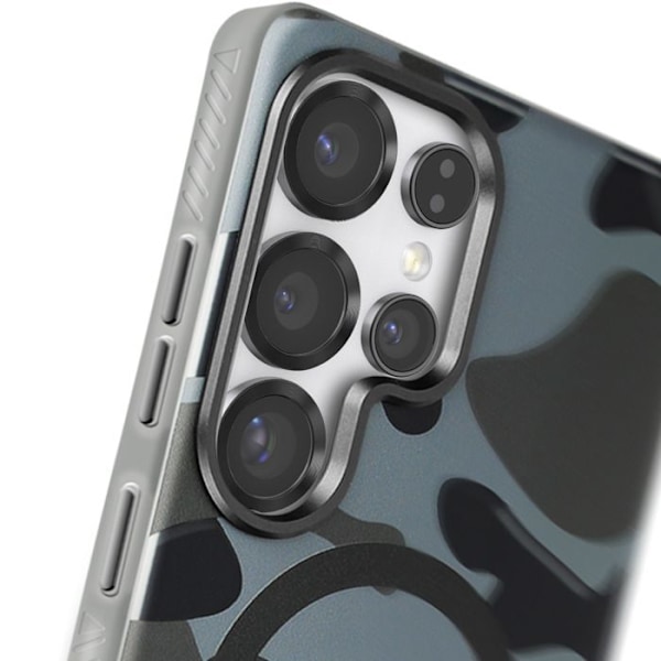 Coque MagSafe för Samsung Galaxy S25 Ultra F-Protect Forcell Camouflage Grön