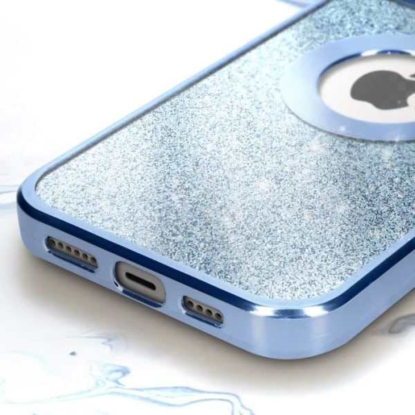 Blå Glitter iPhone 13 Pro Max skal