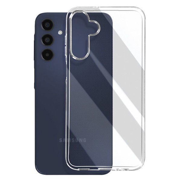 Etui til Samsung Galaxy A15 Soft Silikone tynd belægning Mayaxess Sort Svart