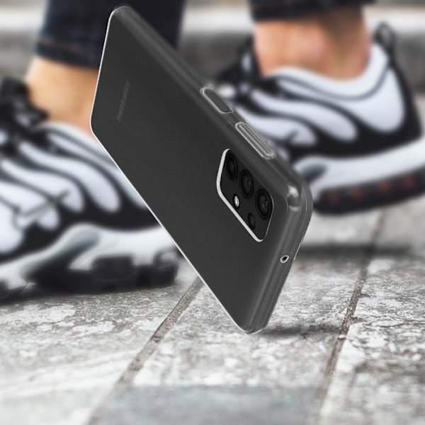 Samsung Galaxy A32 -kotelo Joustava suoja Ohut ja kevyt läpinäkyvä valkoinen