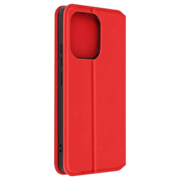 Fodral till Xiaomi Redmi Note 13 4G - AVIZAR - Classic Edition - Röd - Korthållare - Videostöd Röd