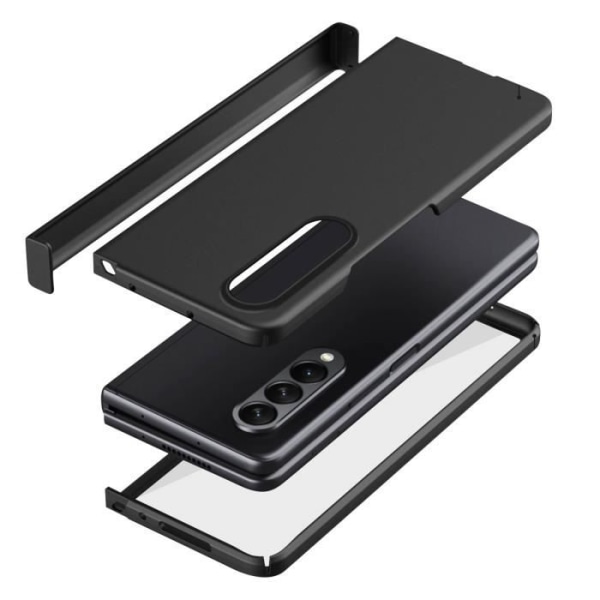 Koko kansi - AVIZAR - Galaxy Z Fold 4 - Jäykkä - Soft Touch - 360° suoja Svart