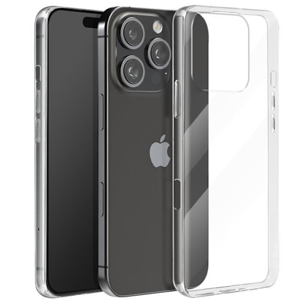 Tunt skal till iPhone 16 Pro Max - AVIZAR - Halvstyvt - Anti-fukt Transparent Transparent