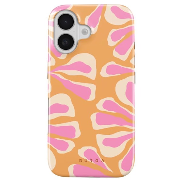 Coque MagSafe för iPhone 16 Elegant Mönster Aloha Burga Flerfärgad Svart