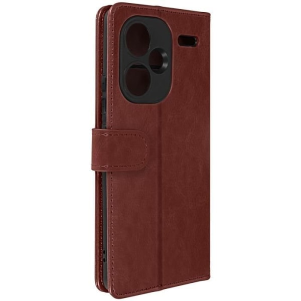 Fodral för Redmi Note 13 Pro Plus-korthållare Support Video Vintage Series Brown