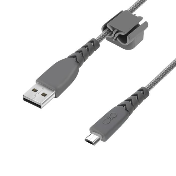 Vahvistettu Micro-USB/USB-älypuhelin/tabletin lataus-/synkronointikaapeli 2 m Force Power grå
